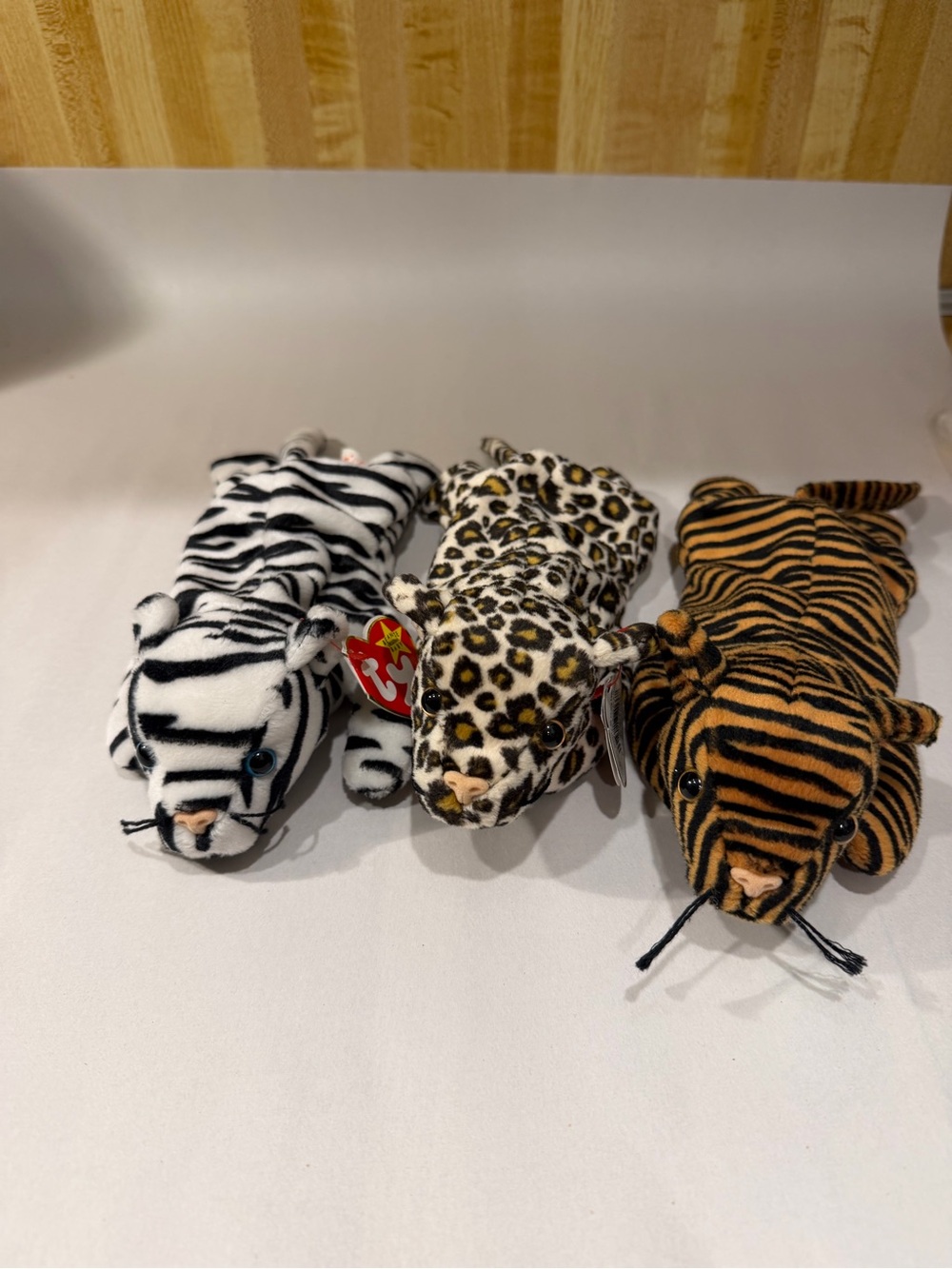 Ty Beanie Baby  3 Tiger And Leopar